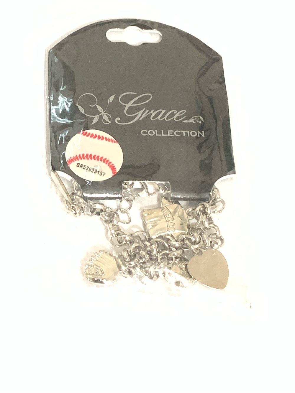 Silver Charm Bracelet - Texas Baseball